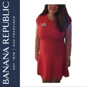 Banana Republic Red A-line Mini Dress
